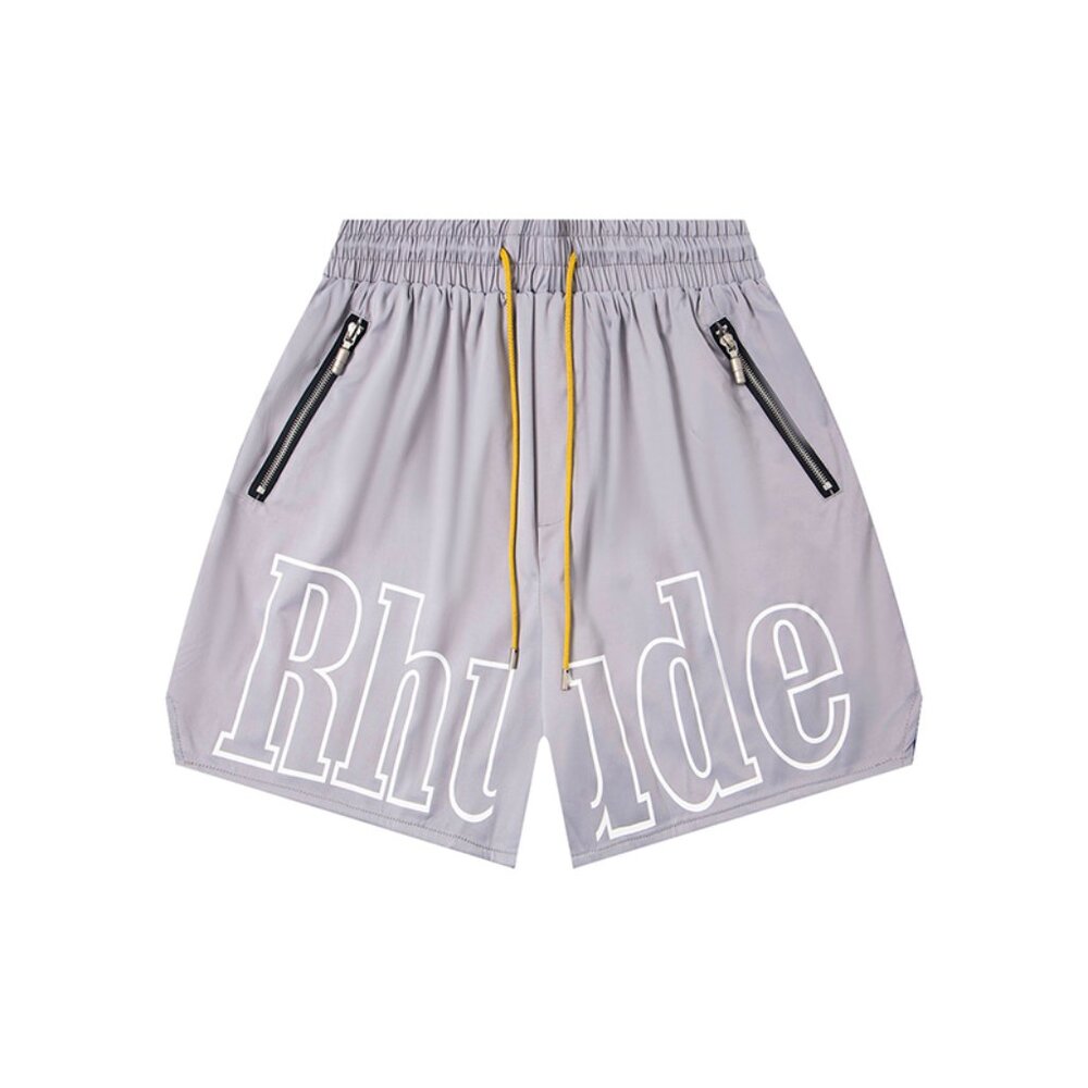 Rhude Grey Casual Drawstring Shorts